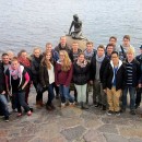 Der Erdkunde-LK der Q2 auf Studienfahrt in Kopenhagen mit den Herren Hombach, Rodermond und Stamm